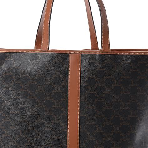 celine triomphe canvas cabas bag.